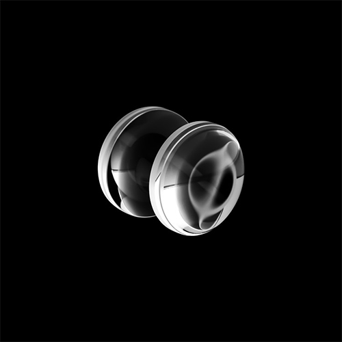 Fluorure de baryum double lentille convexe