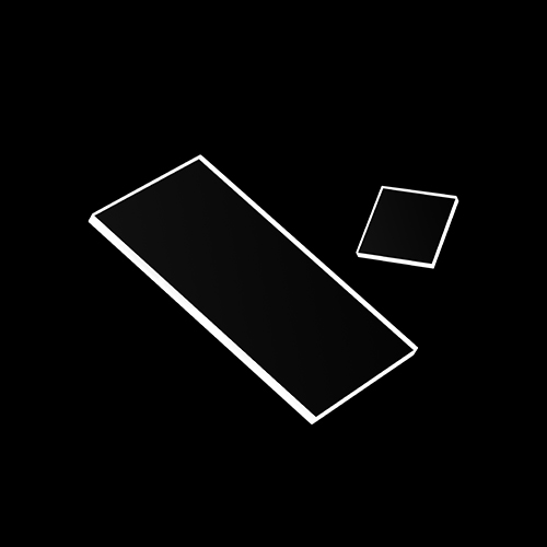 Feuille de fenêtre rectangulaire en quartz fondu