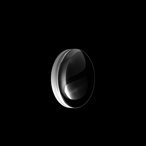 Fluorure de calcium double lentille convexe