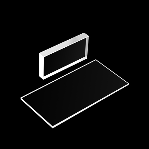Feuille de fenêtre rectangulaire en fluorure de baryum