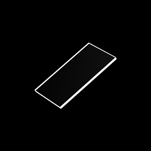 Feuille de fenêtre rectangulaire en fluorure de magnésium