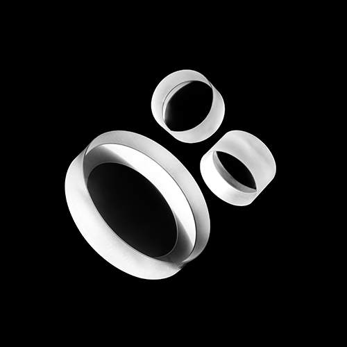 Double lentille concave en quartz fondu