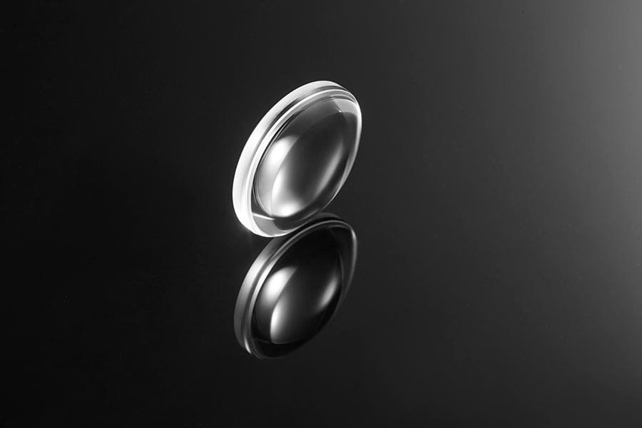 Fluorure de calcium lentille plan-convexe